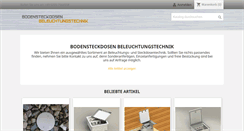 Desktop Screenshot of bodensteckdosen-beleuchtungstechnik.com
