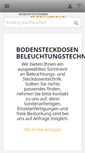 Mobile Screenshot of bodensteckdosen-beleuchtungstechnik.com